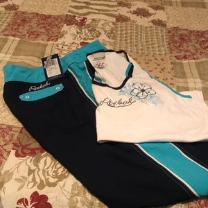 Reebok Capri set w/ matching sleeveless top XL